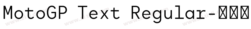 MotoGP Text Regular字体转换